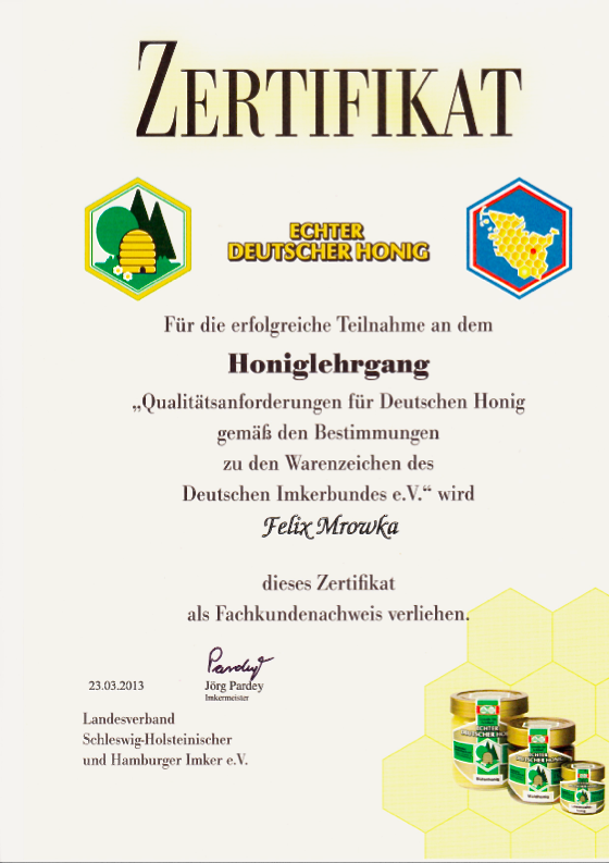 Zertifikat_Honiglehrgang_Felix_Mrowka